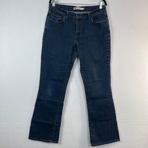 Levis‎ 515 Boot Cut Jeans Women's 32x29.5 Blue Denim Mid-Rise Dark Wash Western